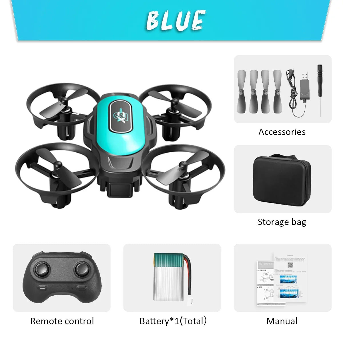 New XD2 Mini Drone 4ch 6-Axis Headless Mode Helicopter 360° Flip Remote Control Aircraft Rc Quadcopter Toy Mini Drone For Kids