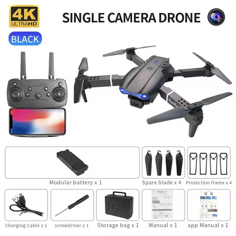 E99 Pro K3 Drone Quadcopter Remote Control Handle Four Axis Aircraft HD 6K Photography UAV Altitude Fixation Helicopter Toys