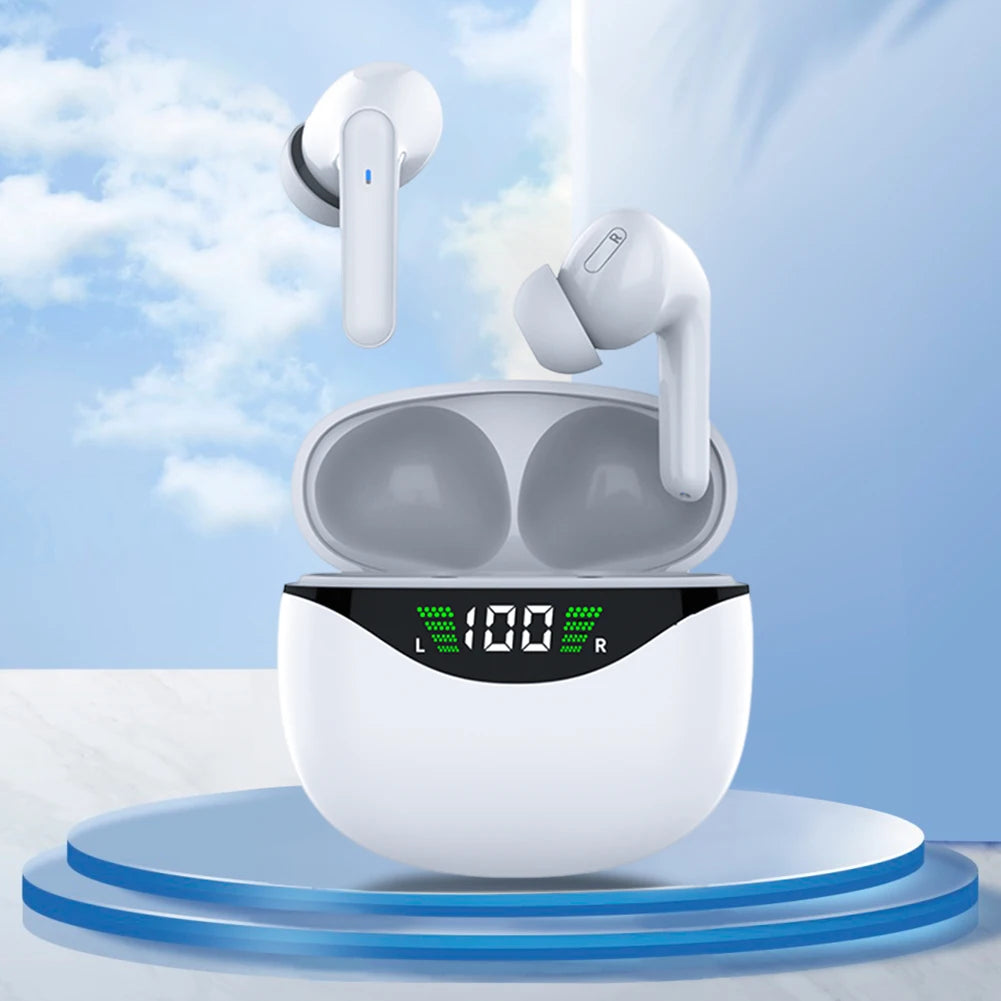 Wireless Headphones Touch Control Hands-free Earbuds IPX5 Waterproof Bluetooth-Compatible 5.1 Sport Gaming Headsets