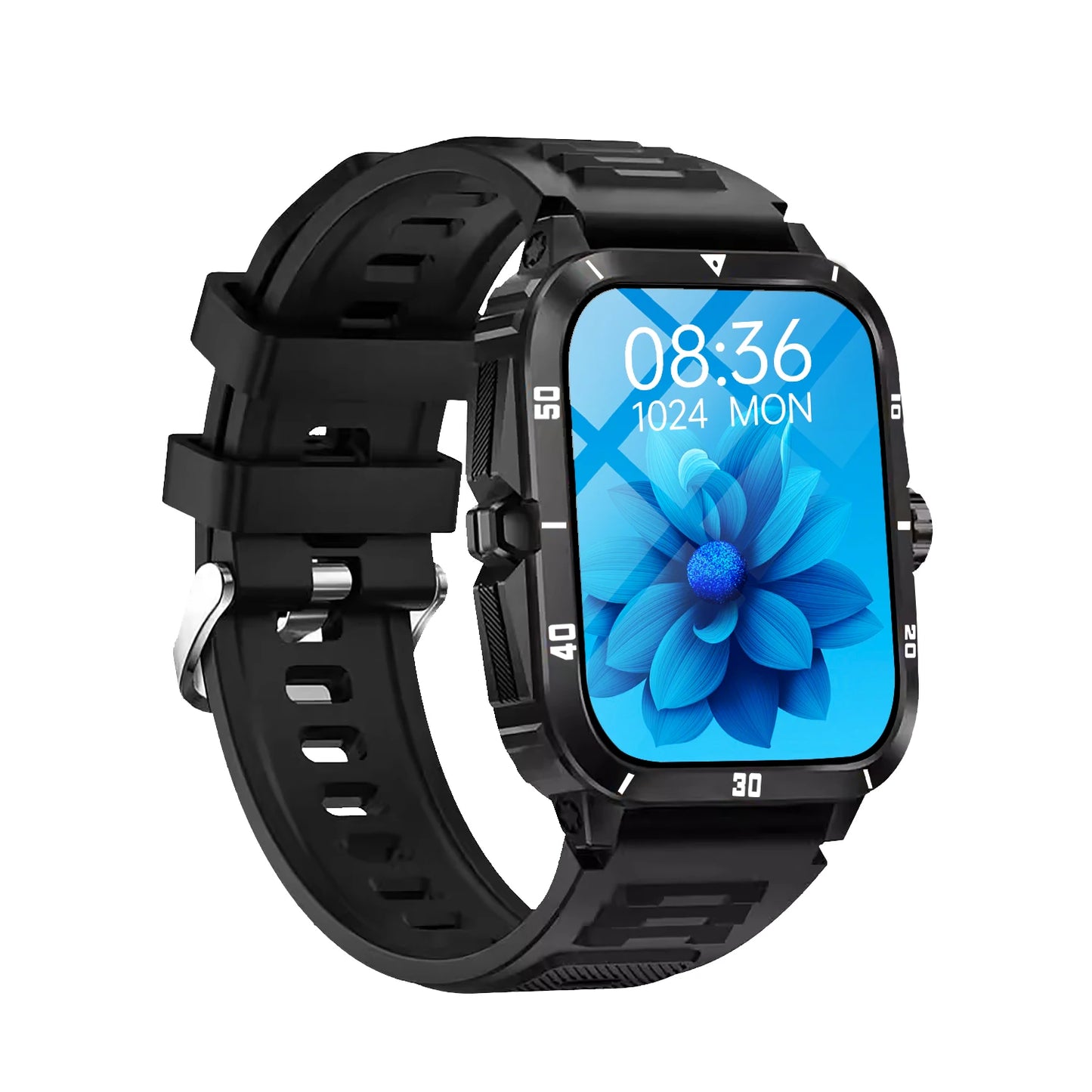 1.83 inch smart watch for men and women, USB charging, 180 mAh battery, remote camera/music player, outdoor sports mode, wireles