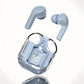 Wireless Earbuds with LED Battery Display & Transparent Design - HIFI Sound, USB-C, Touch Control for Fitness & Daily Use