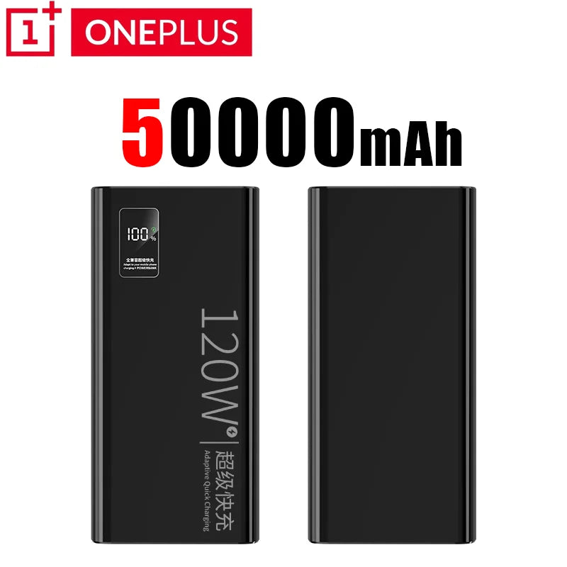 Oneplus CCC Certification Powerbank 120W Fast Charging 200000mAh High Capacity Power Bank Portable External Battery For Iphone