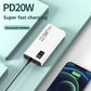 Lenovo 200000mAh 22.5w Large Capacity Portable Super Fast Power Bank Digital Display External Battery For Magsafe For iphone