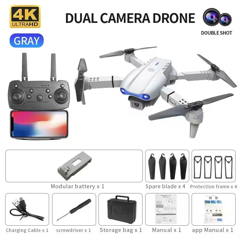 E99 Pro K3 Drone Quadcopter Remote Control Handle Four Axis Aircraft HD 6K Photography UAV Altitude Fixation Helicopter Toys