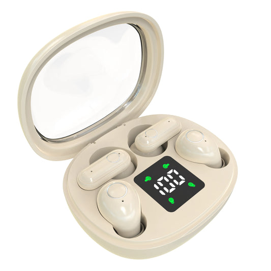 Tiny Short Handle Bluetooth Earbuds 2 Pairs Waterproof Invisible Headset with Mic Sports Sleep Work