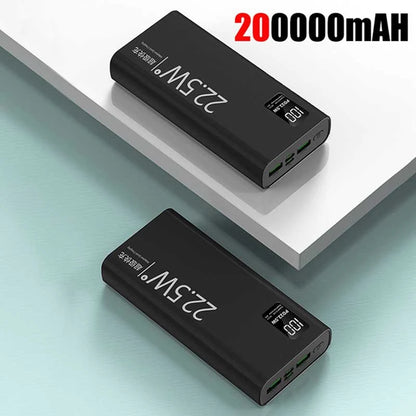 Lenovo 200000mAh 22.5w Large Capacity Portable Super Fast Power Bank Digital Display External Battery For Magsafe For iphone