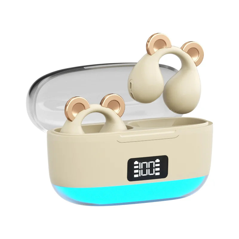 2024 TWS Bluetooth Earbuds 60H standby time BT5.3 HD Sound, 7ms Low Latency Gaming, Directional Sound Control, IP4 Waterproof